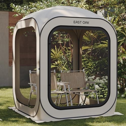 EAST OAK Pop Up Zelt 2-3 Personen - ideal für Familie, Camping und Garten - Wasserdicht, UV-Schutz, 360° Belüftung, Anti
