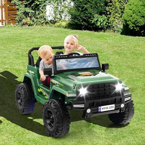 COSTWAY 24V Kinder Elektroauto für 3- bis 8-Jährige mit 2,4G-Fernbedienung und Musik (Rot)  
COSTWAY 24V Kinder Elektroa