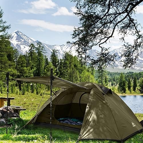 Forceatt 2-4 Personen Zelt Wasserldicht 3-4 Saison Ultraleicht Mit Kleinem Packmaß Für Trekking Outdoor Festival Soforti