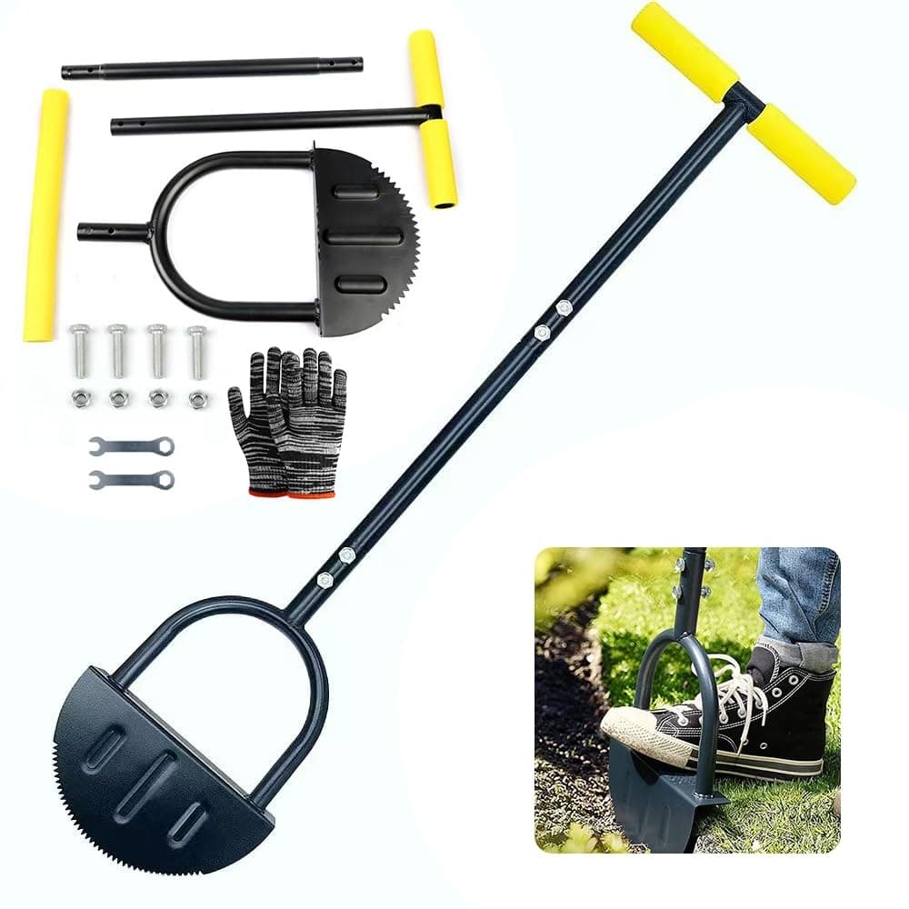 Rasenkantenstecher mit Stiel 107cm für großdimensionale Pflanzengeräte
| Rasenstecher Kantenstecher mit Wurzelsäge für
