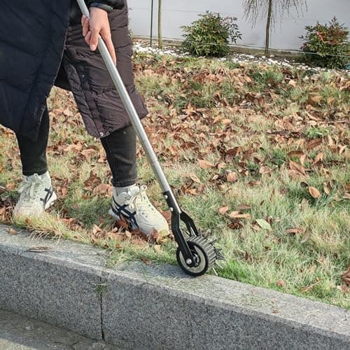Manueller Rasenkantenschneider Wheel Rotary Edger, Handgartenkantenschneider, ideal für Profis und Gartenliebhaber, perf