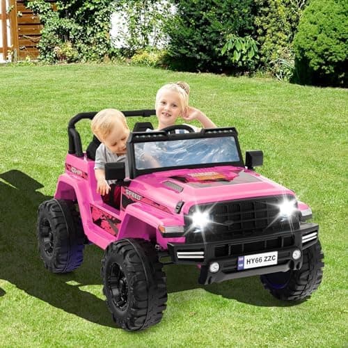 COSTWAY 24V Kinder Elektroauto für 3- bis 8-Jährige mit 2,4G-Fernbedienung und Musik (Rot)  
COSTWAY 24V Kinder Elektroa