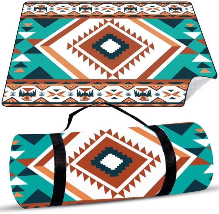 XXL Picknickdecke 200x200cm – wasserdicht und isoliert, perfekt für 4–6 Personen, weiche Garten- und Campingmatte mit Tr