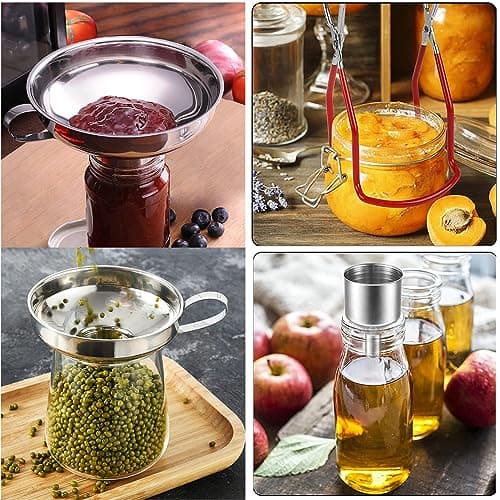 Multifunktions Küchen Trichter Set für Edelstahl, Ideal für Wein und Saucen Abfüllen
| Edelstahl Marmeladentrichter Tri