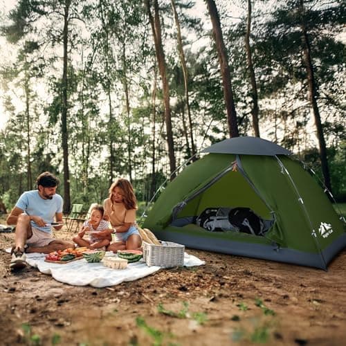 Night Cat Zelt für 2 Personen Wandern: Wasserdicht Rucksackzelte für 2 Mann Leichtgewichtig und kompakt Hinterhof Campin