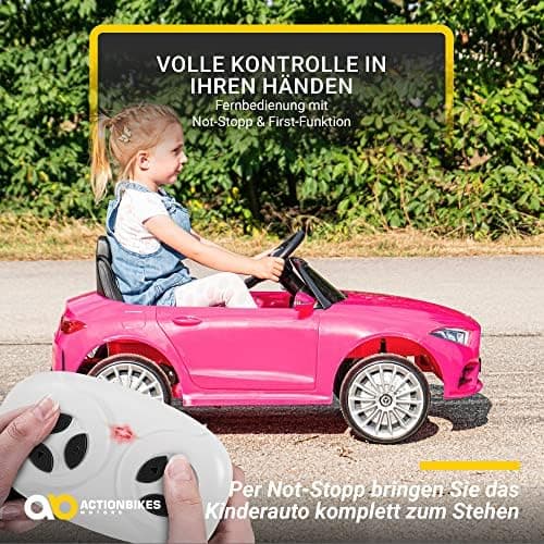 Actionbikes Motors Kinder Elektroauto Mercedes CLS 350 | Fernbedienung - Lizenziert - Elektrofahrzeug für 3+ Jahre - Pin