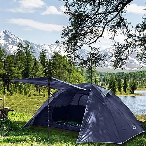 Forceatt 2-4 Personen Zelt Wasserldicht 3-4 Saison Ultraleicht Mit Kleinem Packmaß Für Trekking Outdoor Festival Soforti