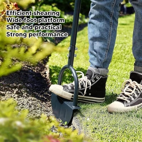 Rasenkantenstecher mit Stiel 107cm für großdimensionale Pflanzengeräte
| Rasenstecher Kantenstecher mit Wurzelsäge für