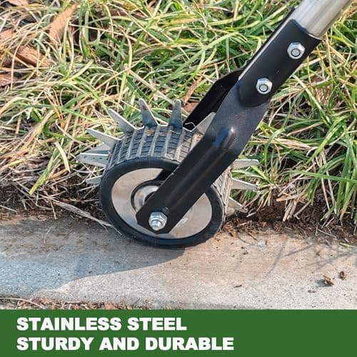 Manueller Rasenkantenschneider Wheel Rotary Edger, Handgartenkantenschneider, ideal für Profis und Gartenliebhaber, perf