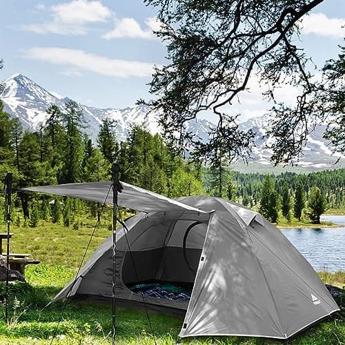 Forceatt 2-4 Personen Zelt Wasserldicht 3-4 Saison Ultraleicht Mit Kleinem Packmaß Für Trekking Outdoor Festival Soforti