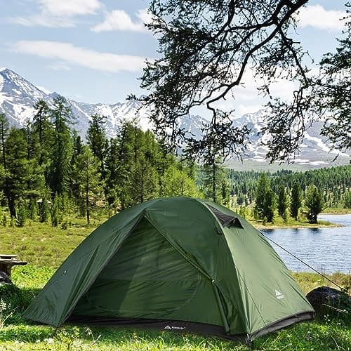 Forceatt 2-4 Personen Zelt Wasserldicht 3-4 Saison Ultraleicht Mit Kleinem Packmaß Für Trekking Outdoor Festival Soforti
