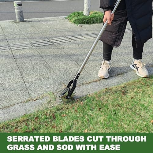 Manueller Rasenkantenschneider Wheel Rotary Edger, Handgartenkantenschneider, ideal für Profis und Gartenliebhaber, perf