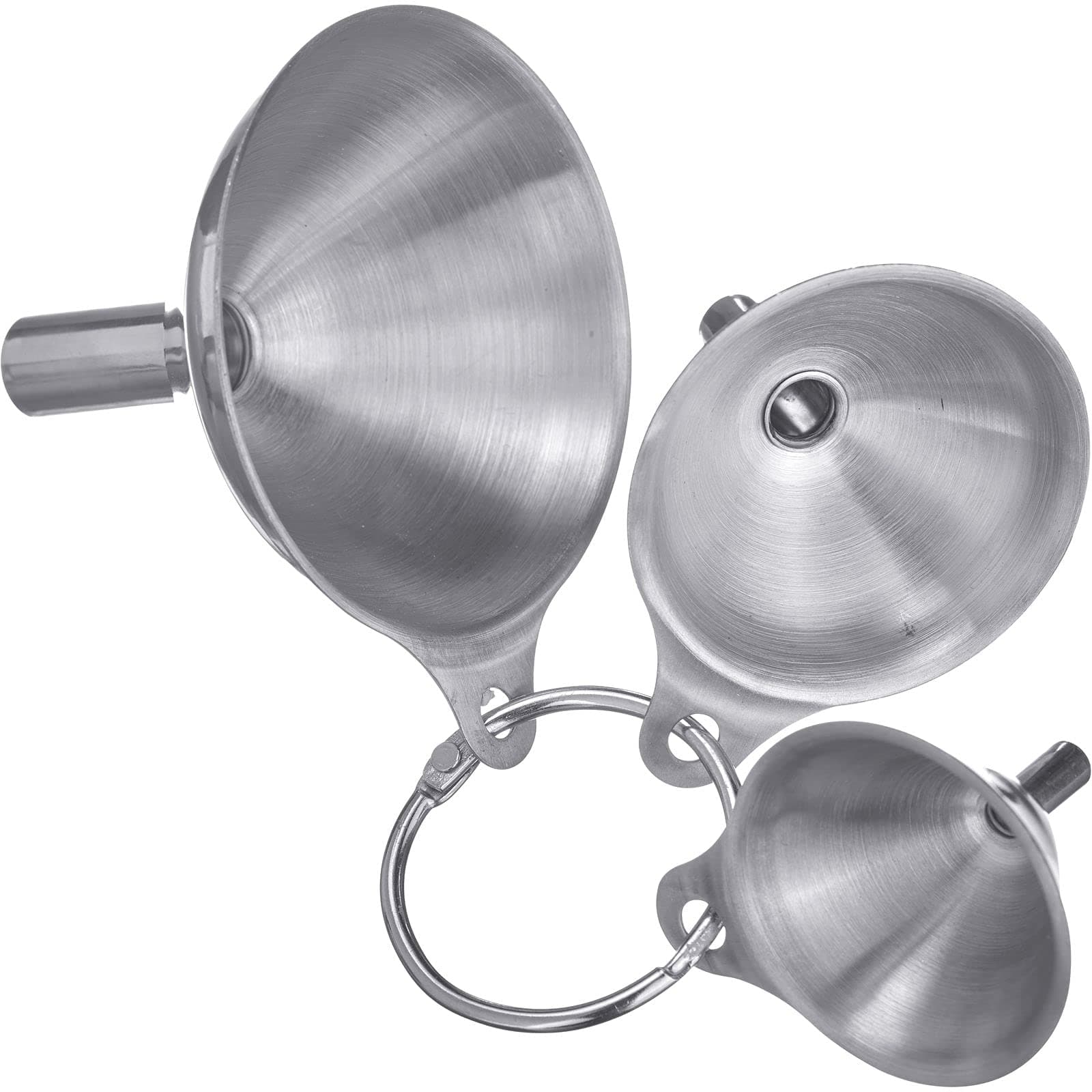 Westmark Trichter-Set Silber, Rostfreier Edelstahl, für Mini-Chef, 3 Trichter 4,5 cm / 5,5 cm / 7,5 cm, 51192270
Westm