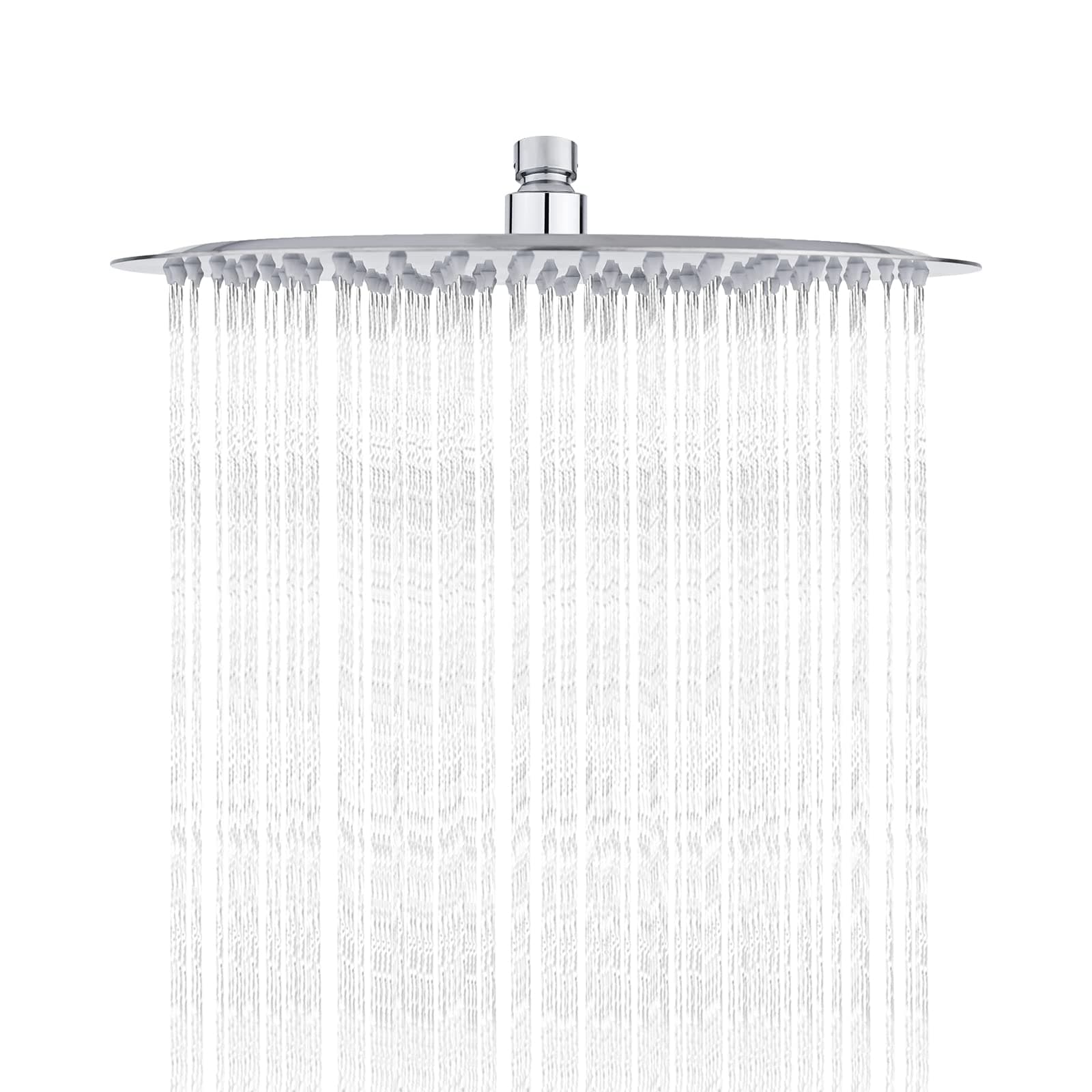Ibergrif Edelstahl Kopfbrause Regendusche - 12 Zoll Duschkopf für Familie, Bad, Hygiene + Reinigung, Edelstahl, Silber,