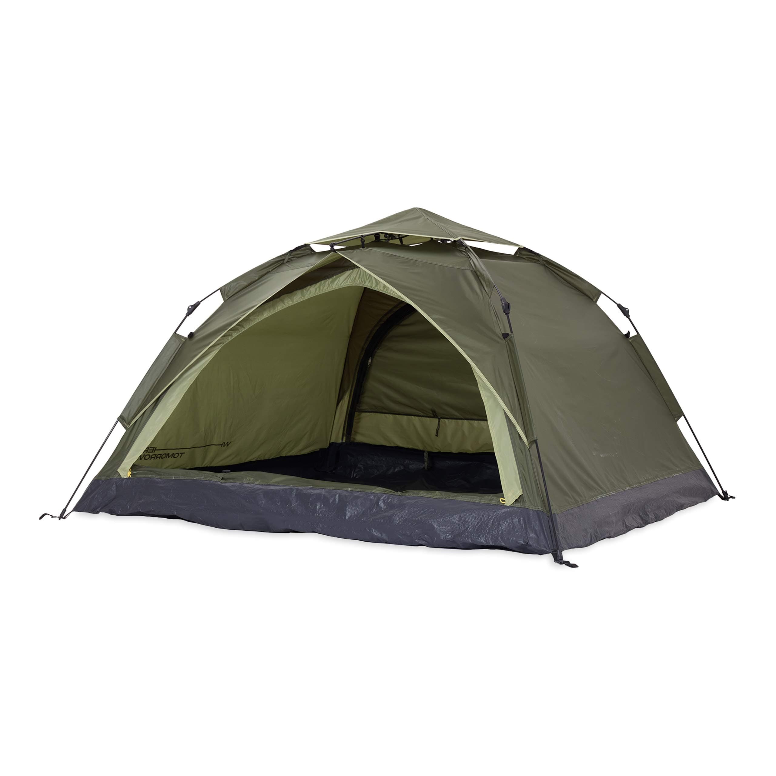 Lumaland Camping Zelt - Leichtes Pop Up Wurfzelt 210x190x110cm | Trekking & Festival Igluzelt | 2-4 Personen Wasserdicht
