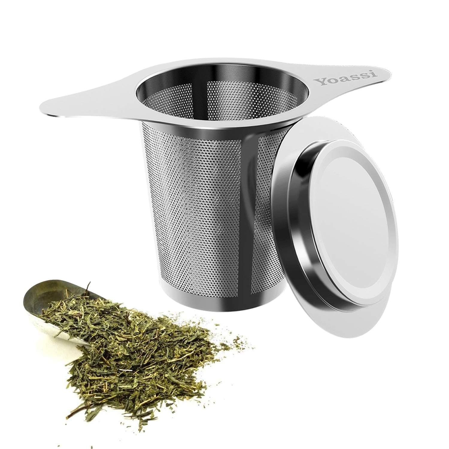 Premium Teesieb Edelstahl Doppel-Griff für Tasse und Teekanne
| Edelstahl Teefilter mit Deckel und Doppel-Griff zur Koc