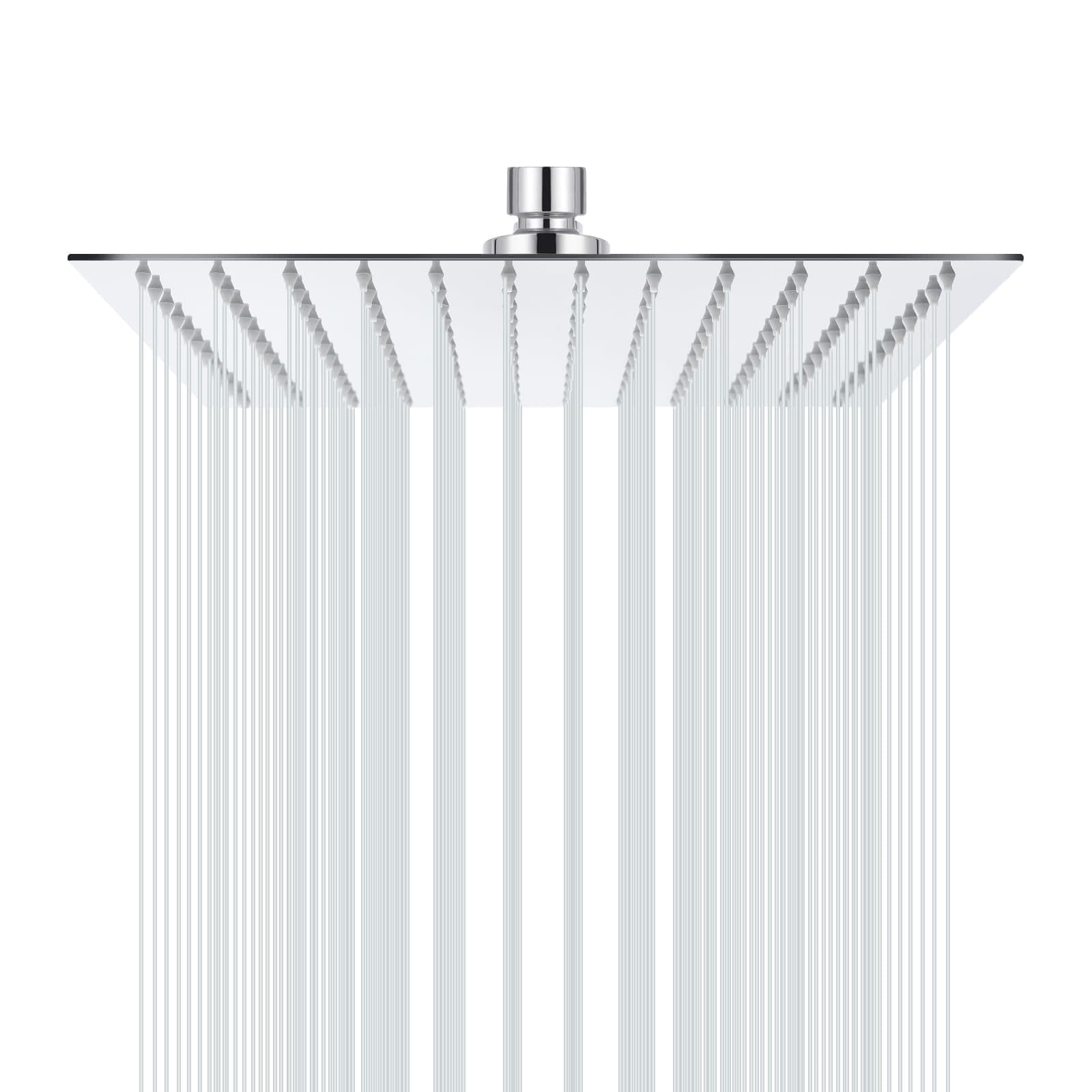 Regendusche 12 Zoll Edelstahl 304 Anti-Kalk-Düsen
| 30 x 30cm Regendusche 12 Zoll Duschkopf Kopfbrause
| 12 Zoll Anti-K