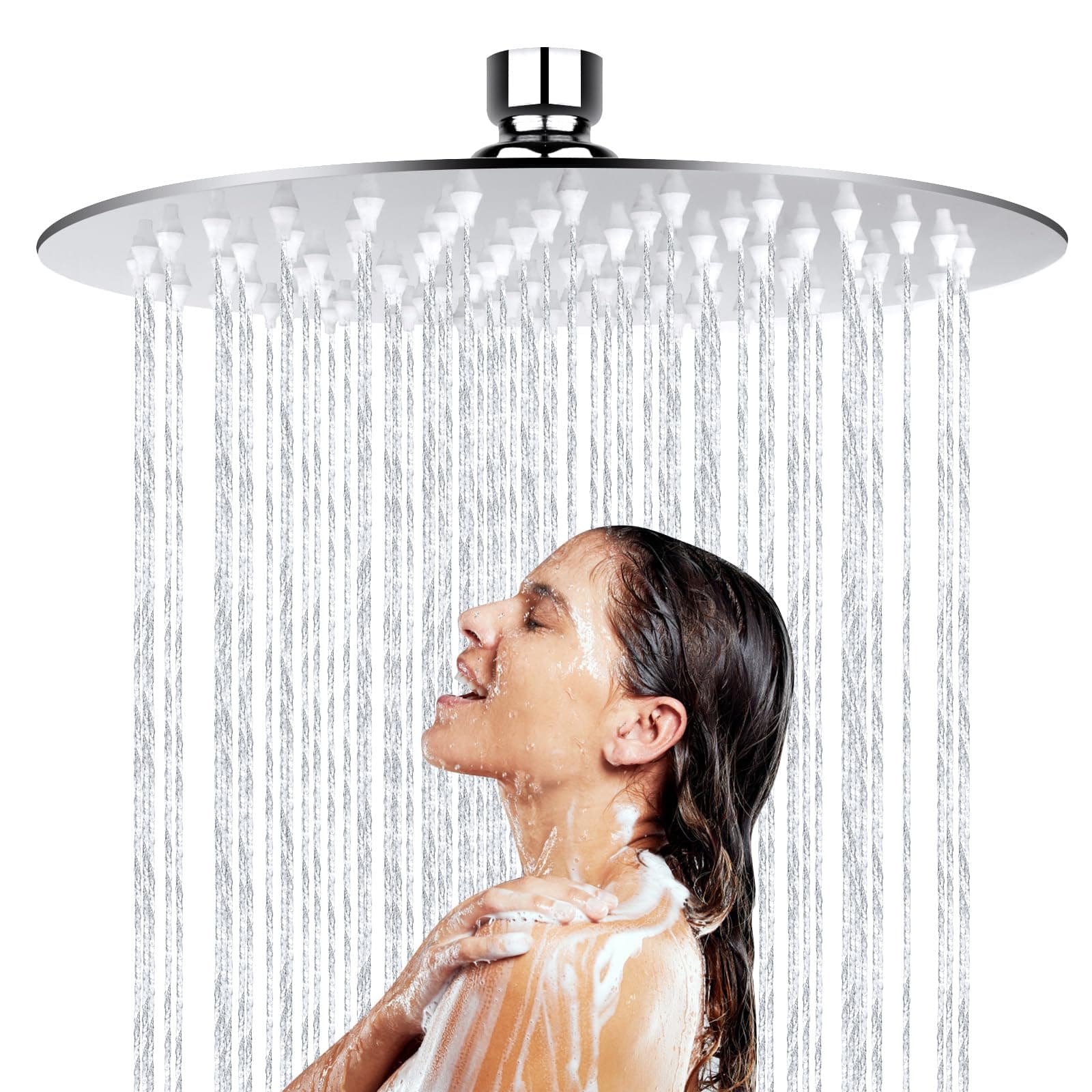 Regendusche 20cm Edelstahl Hád 304 Hochdruck Wassersparend 360° Verstellbar Komfortables Duscherlebnis